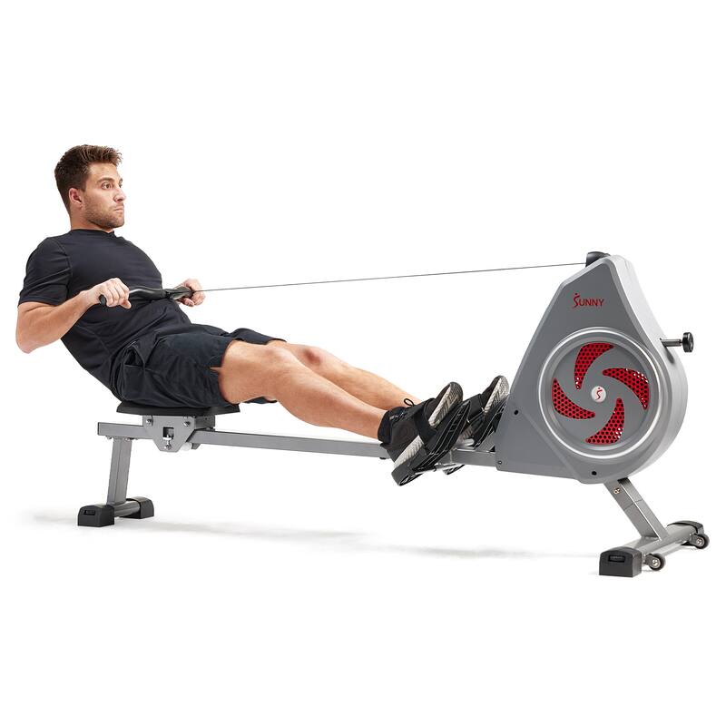 Sunny Health Fitness Dynamic Air Rowing Machine w/ Exclusive SunnyFit® App