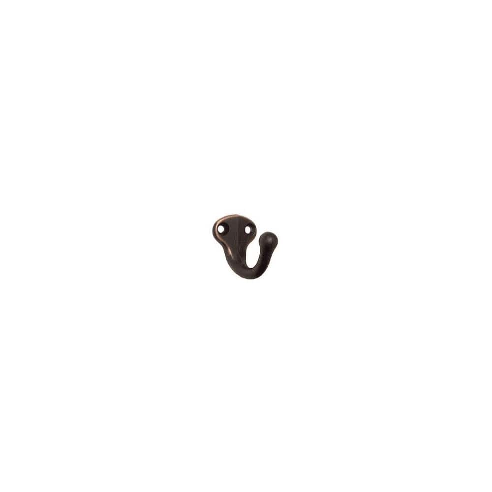 Ives Low Profile Single Cast Aluminum Wardrobe Hook with 1 5/8"