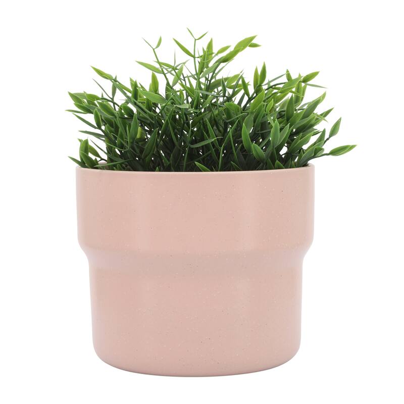 Ceramic Round Speckled Planters Set of 3 - Pink, 7/9/10 in.
