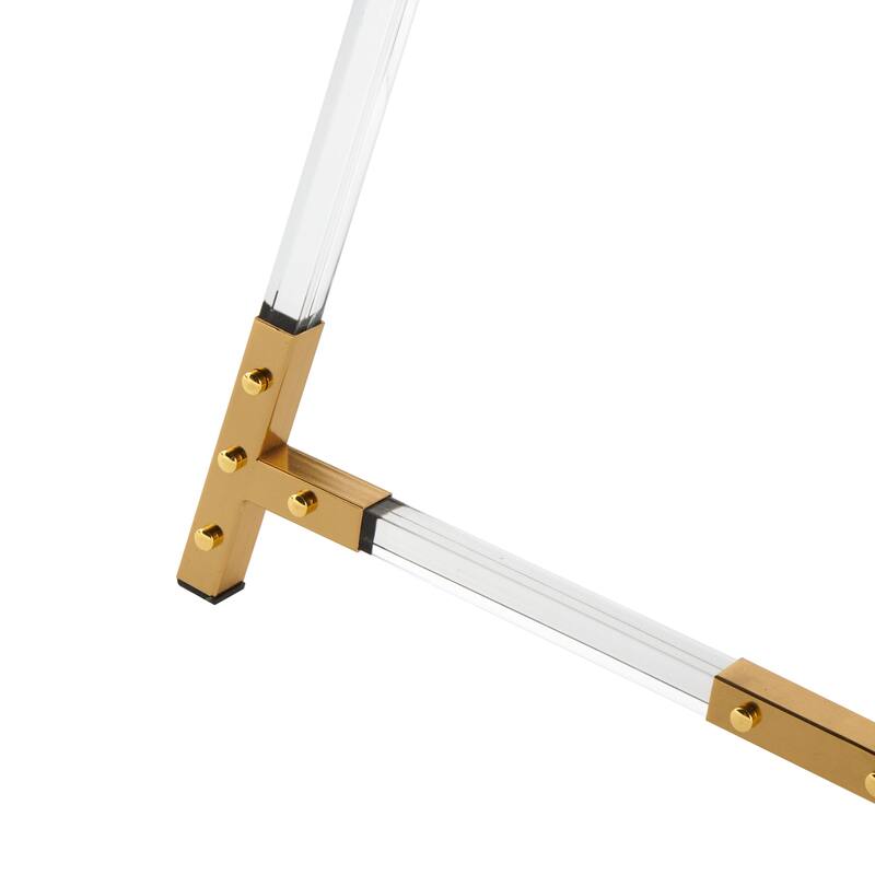 Clear Acrylic Plastic Adjustable 7 Tier Display Easel with Silver or Gold Accents and Chain Support