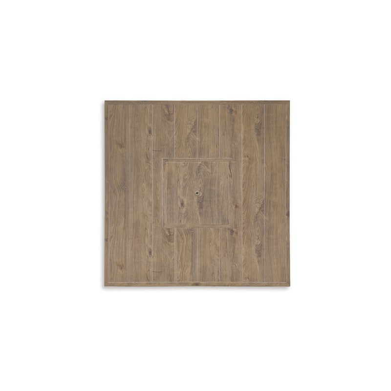 Signature Design by Ashley Walton Bridge Brown 7-Piece Outdoor Package - 55.75" W x 55.75" D x 39.13" H