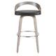 Option Black PU/Light Grey Wood/Chrome