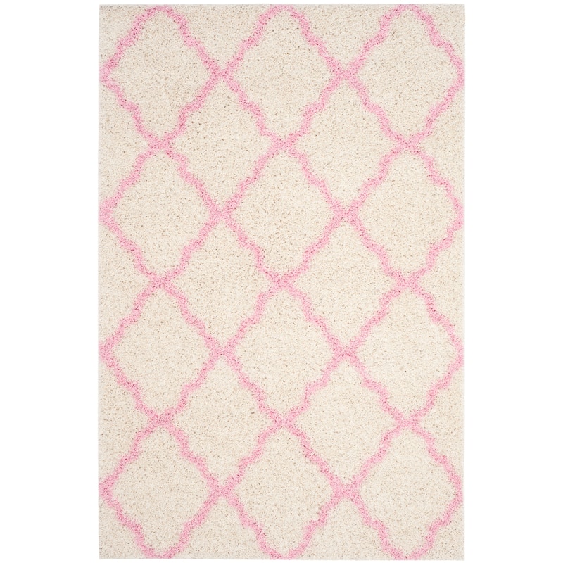 SAFAVIEH Dallas Shag Darina Trellis 1.5-inch Thick Rug
