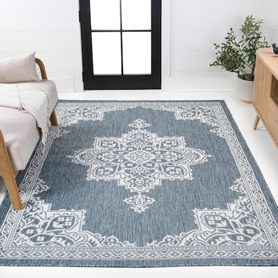 JONATHAN Y Casual Medallion Indoor/Outdoor Area Rug