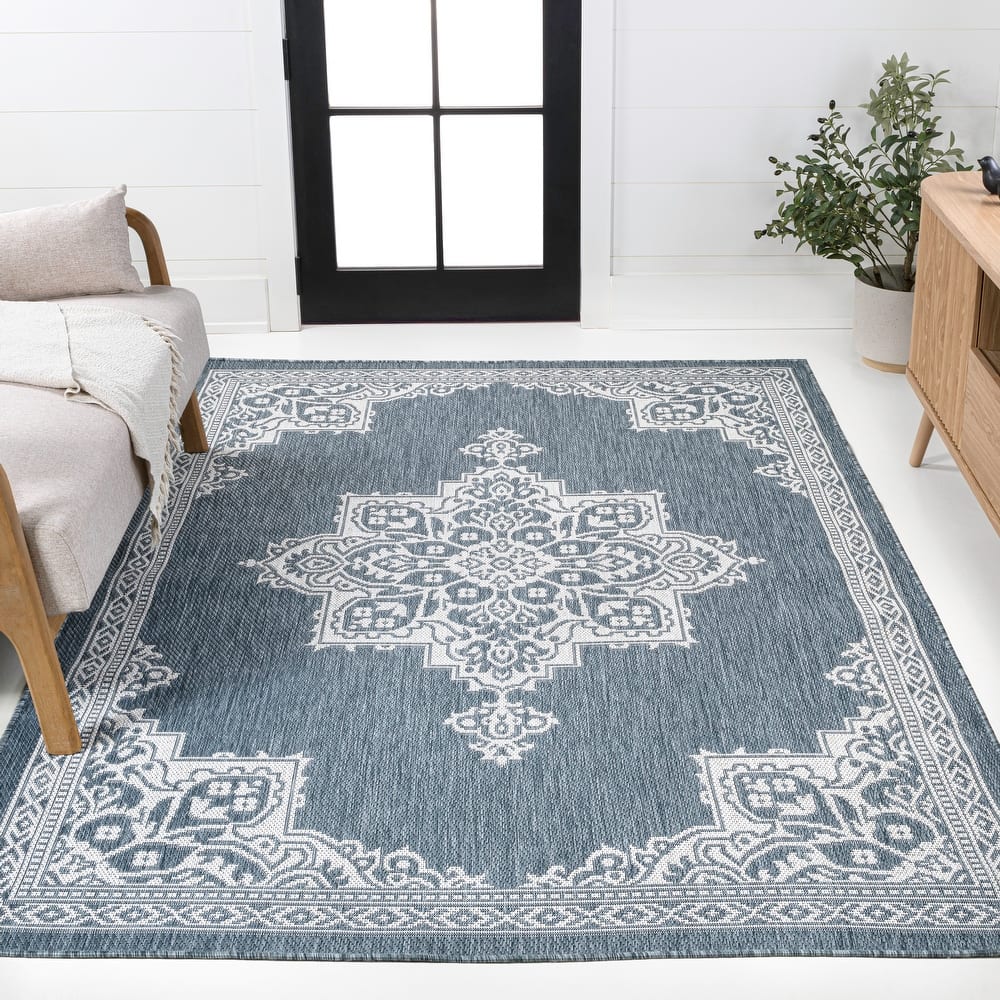 JONATHAN Y Casual Medallion Indoor/Outdoor Area Rug