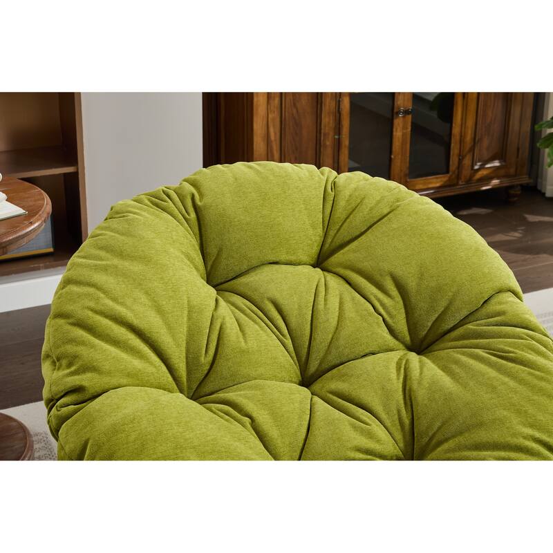 Oversized Swivel Accent Chair, 360-Degree Swivel Barrel Chair, Papasan Chair for Living Room and Bedroom Comfort