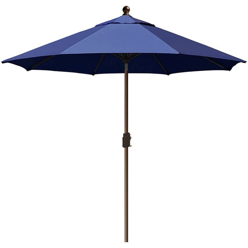 Tradesparker Multicolor Sunbrella 9ft/10x6.5ft Patio Market Outdoor Table Umbrella