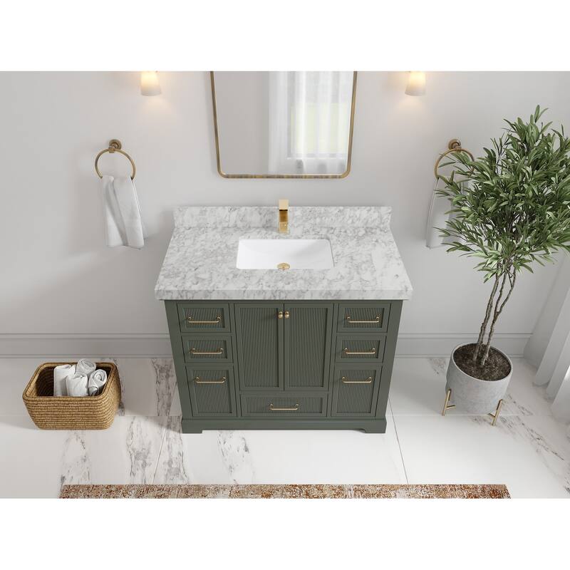 Willow Collections 42 in. W x 22 in. D Alys Single Sink Bathroom Vanity with Countertop
