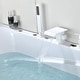 preview thumbnail 4 of 50, Solid Brass Waterfall Roman Tub Faucet with Hand Shower