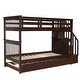 preview thumbnail 11 of 44, Twin-over-Twin Bunk Bed with Twin size Trundle for Bedroom, Dorm, Adults