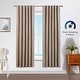 preview thumbnail 9 of 22, Nautica Robin Thermal Woven Room Darkening Back Tab Window Curtain Panel Pair