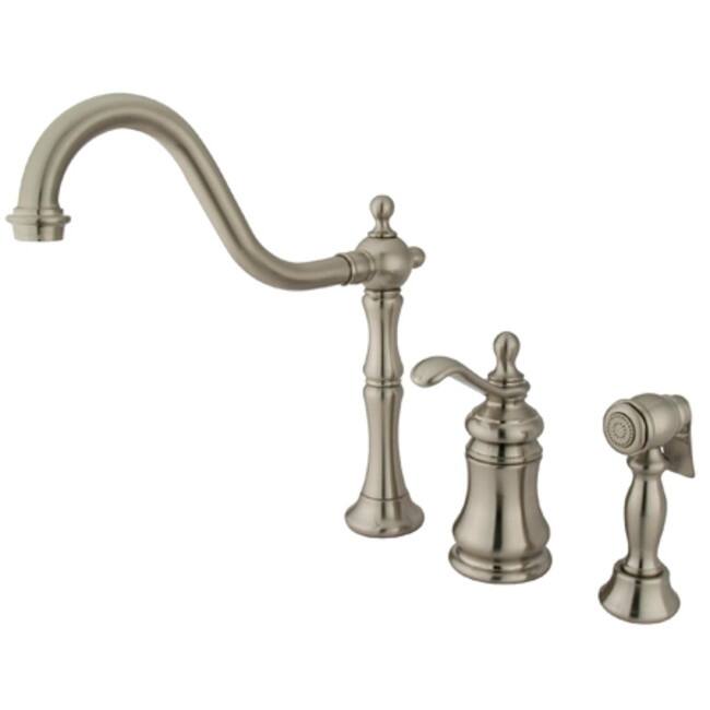 Kingston Brass Templeton Kitchen Faucet with Metal Lever Handle and