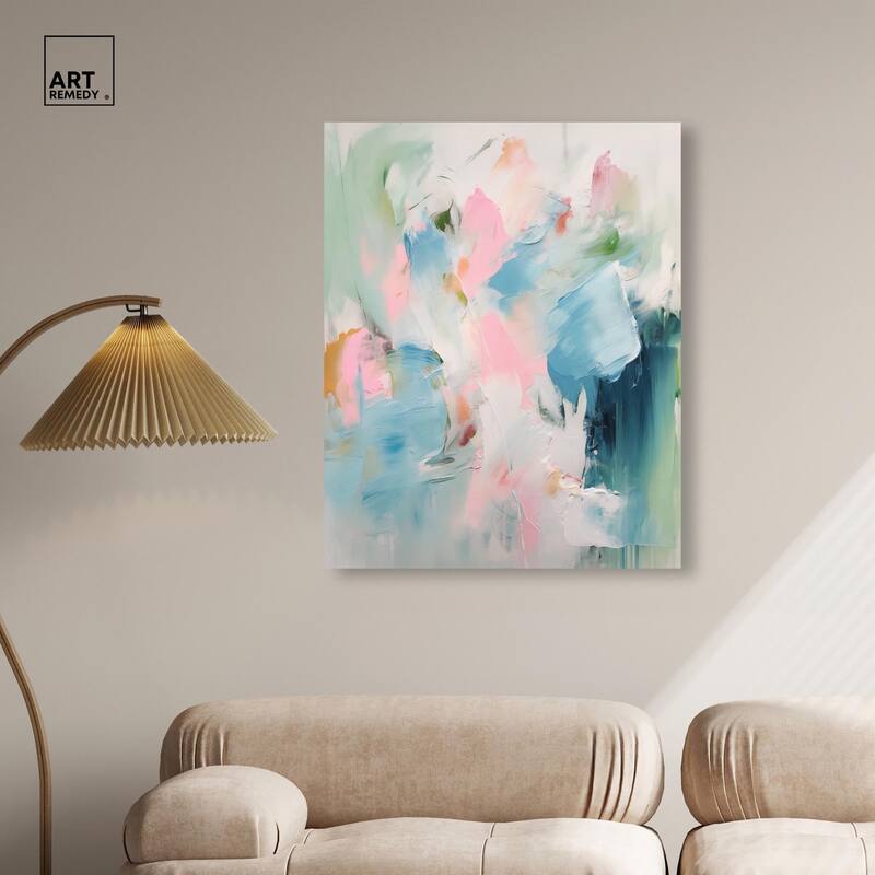 Neon Breeze I Canvas by Art Remedy, Gallery Wrapped