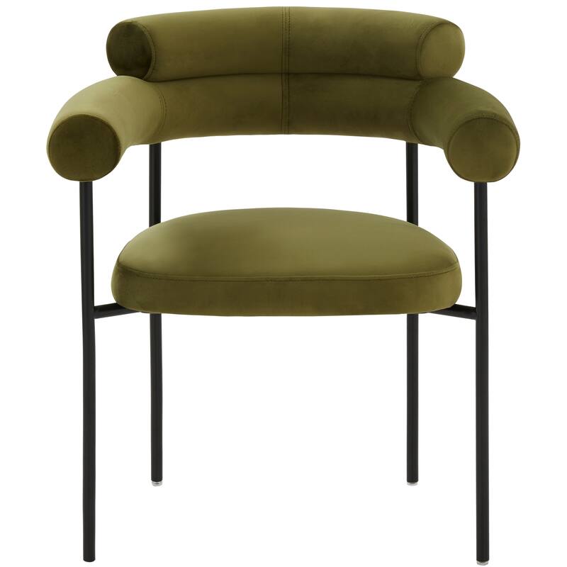 SAFAVIEH Couture Frouwe Curved Back Dining Chair (Fully Assembled) - 26Wx21Dx30H