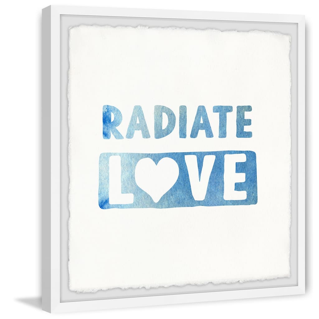 Radiate Love Framed Wall Art, Elegant Home Touch - Sophisticated Artwork for Refined Décor