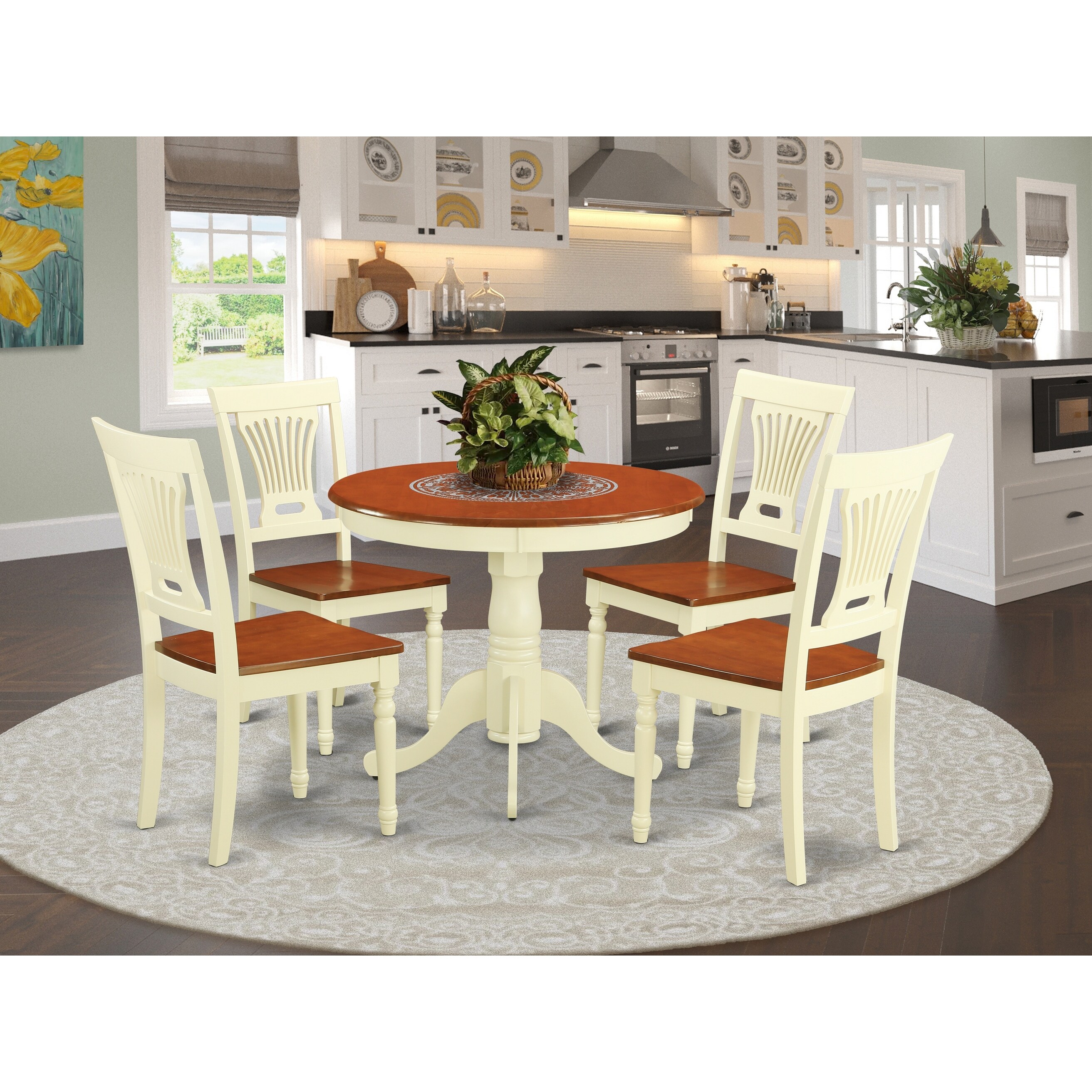 Shop 5 Piece Kitchen Table Set And 4 Chairs For Dining Room