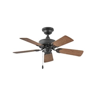 Hinkley Cabana Outdoor Ceiling Fan - Matte Black - 36"