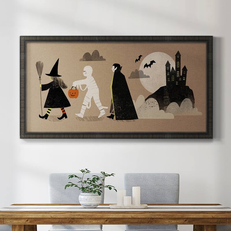 Graphic Halloween Collection D Premium Framed Canvas- Ready to Hang