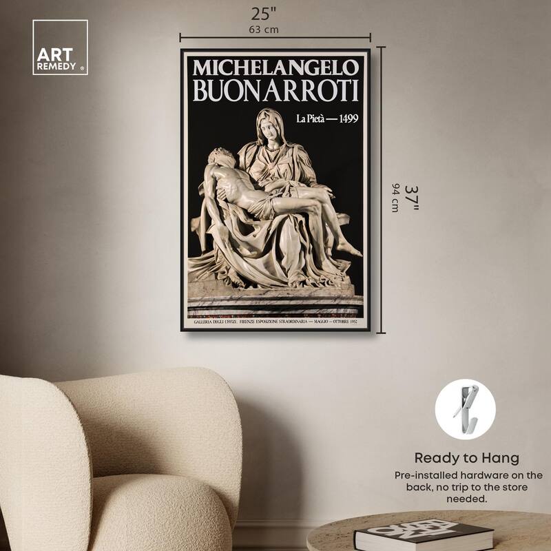 Marble Lamentation Canvas by Art Remedy