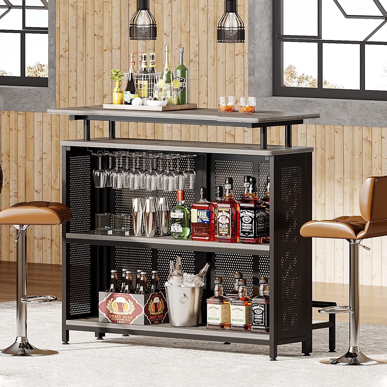 Liquor bar on sale with stools