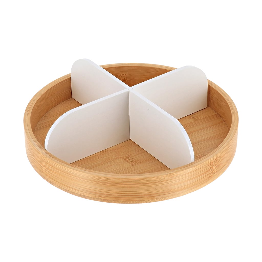 Rotating Bathroom Organizer 4 Compartments - 9.75 L x 9.75 W x 3.25 H