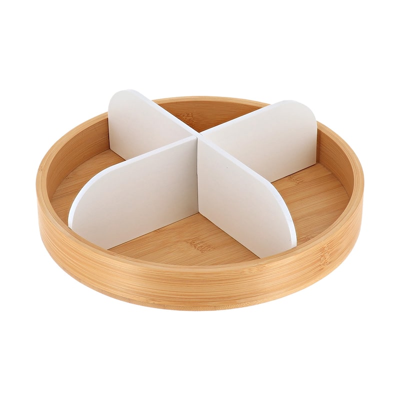 Rotating Bathroom Organizer 4 Compartments - 9.75 L x 9.75 W x 3.25 H