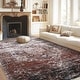 preview thumbnail 15 of 38, Ombre Vintage Area Rug Distressed Washable Living Room Bedroom Rug Indoor Carpet Ultra-Thin Soft Rug Non-Slip
