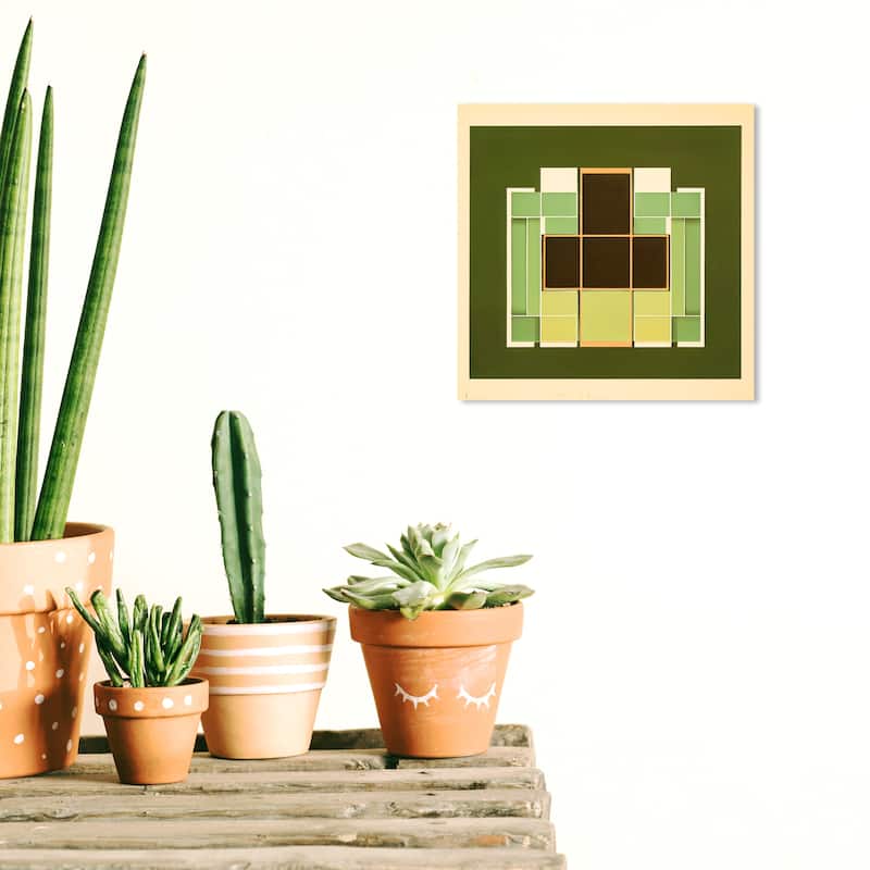 Wynwood Studio Abstract Nursery Floor Map Green and Modern & Contemporary Wall Art Canvas Print - 12 x 12