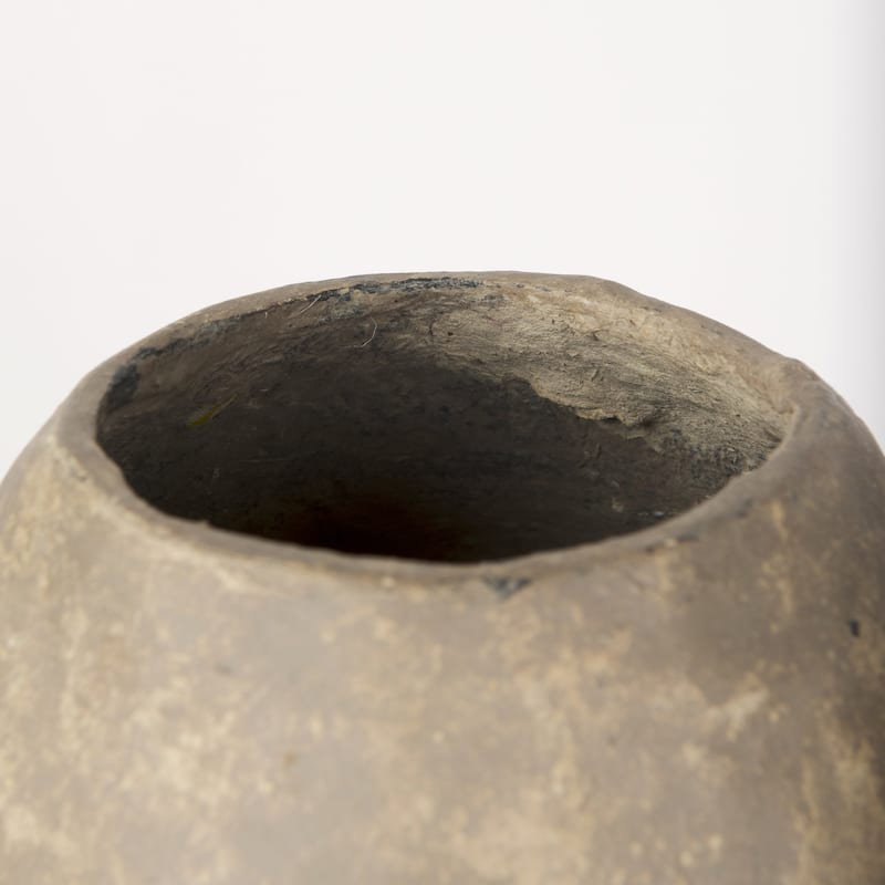 Rundal Small Grey Paper Mache Vase