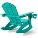 preview thumbnail 65 of 73, Laguna Kids Outdoor Poly Adirondack Rocking Chair with Cup Holder (Set of 2)