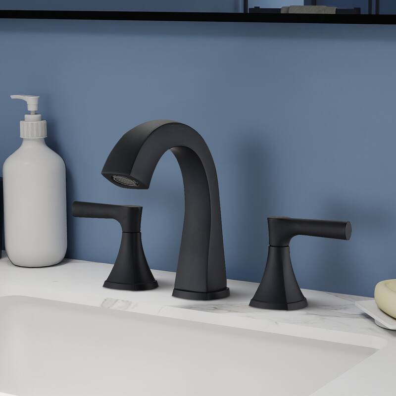 Topcraft Two Handle Bathroom Sink Faucet with Pop-Up Drainer