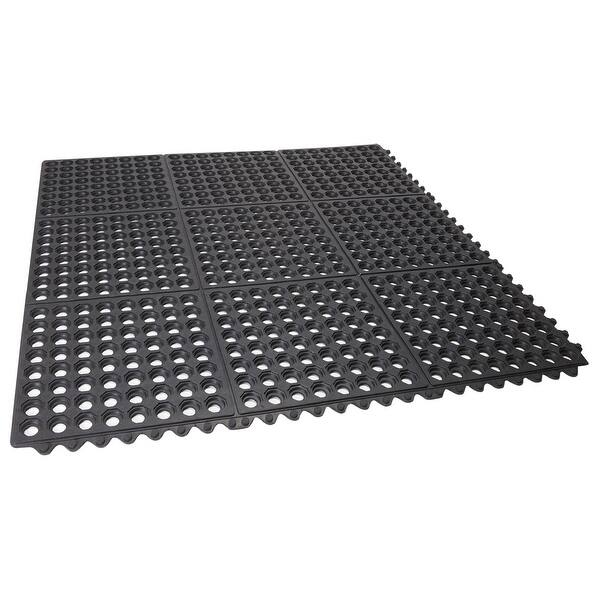 Rubber-Cal Maxx-Tuff 1/2 in x 36 in x 48 in Black Heavy Duty Rubber Floor Protection Mat