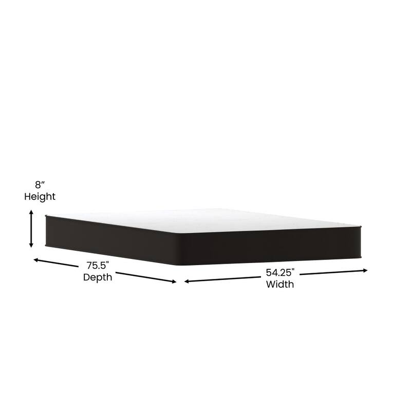 Medium Tight Top Innerspring Hybrid Mattress - Gray