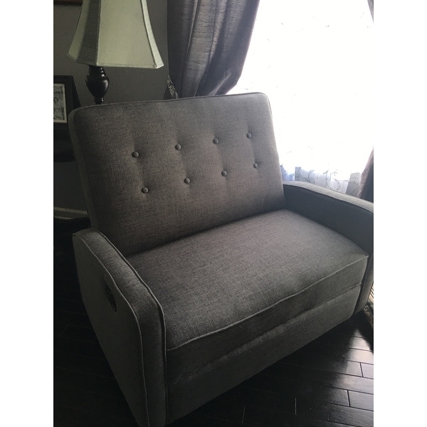 Christopher knight home callade buttoned fabric reclining shop loveseat