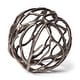 preview thumbnail 12 of 17, Sphaira I Small Silver Cast Aluminum Decorative Tree Branch Orb Large - Silver