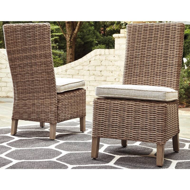 Signature Design by Ashley Beachcroft Outdoor Dining Chairs Set - 20.75" W x 25.63" D x 40.25" H