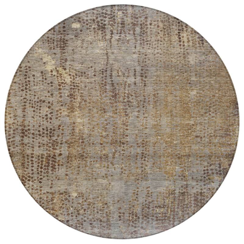 HomeRoots Abstract Transitional Rectangle Outdoor Rug