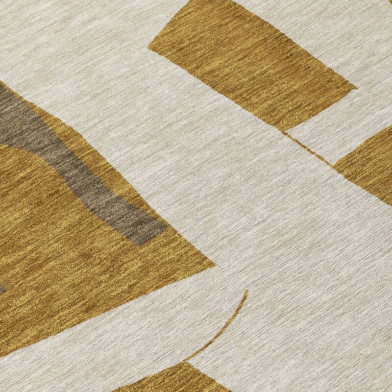 Machine Washable Indoor/ Outdoor Modern Crestone Chantille Rug