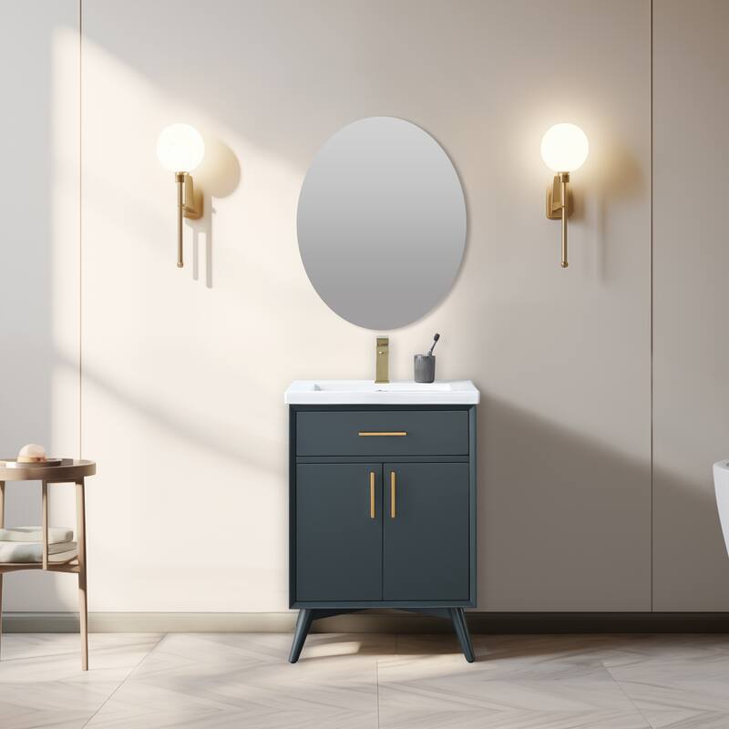 Sudio Design Nolan 24" Single Bathroom Vanity - 24" Single Sink - Vintage Blue