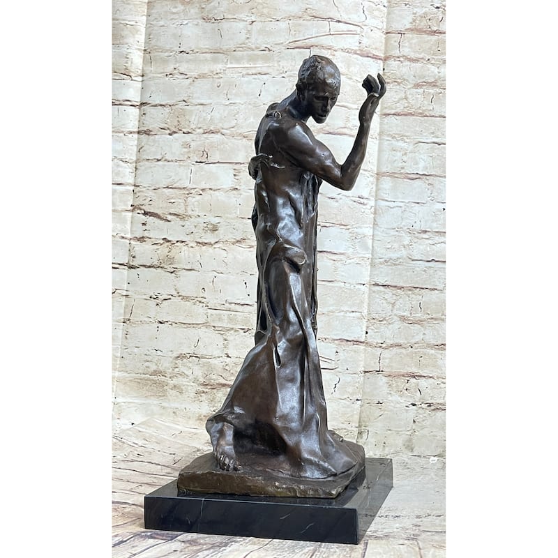 Pierre De Wissant Burghers Of Calais Bronze Statue Sculpture By Auguste Rodin