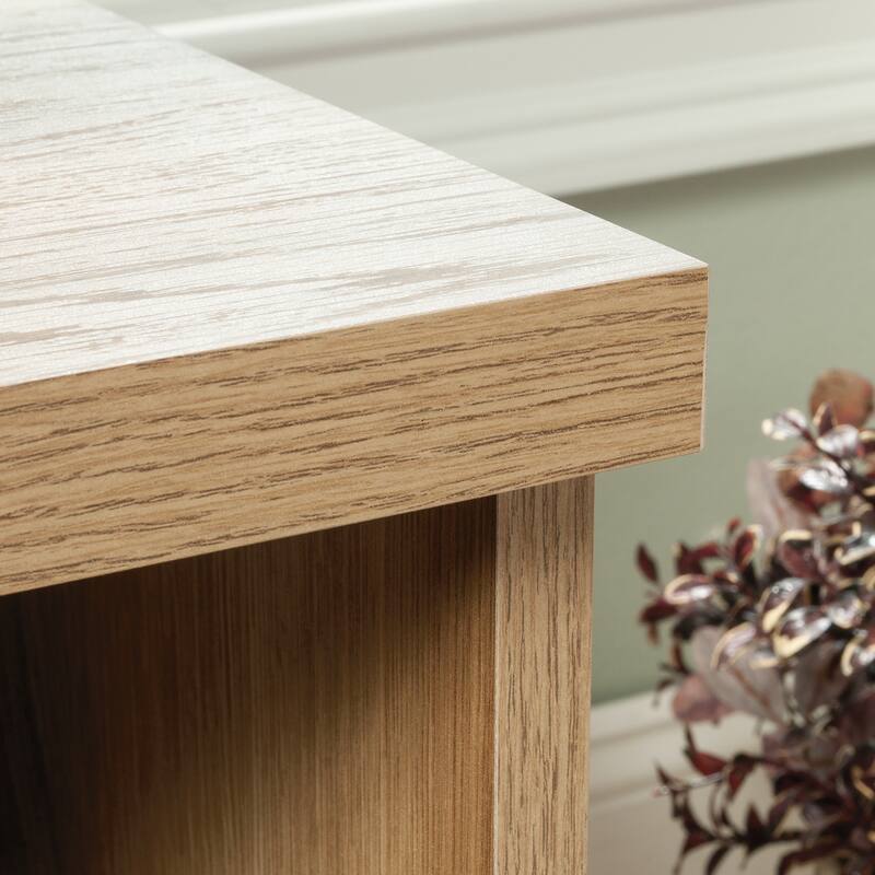 Wood Country Nightstand with 1 Drawer and Open Shelf, Brown