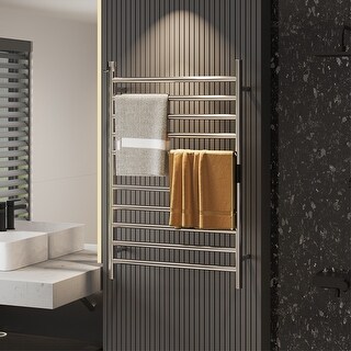 Moasis 10 Bar Wall Mounted Electric Towel Rack Heater with Temperature