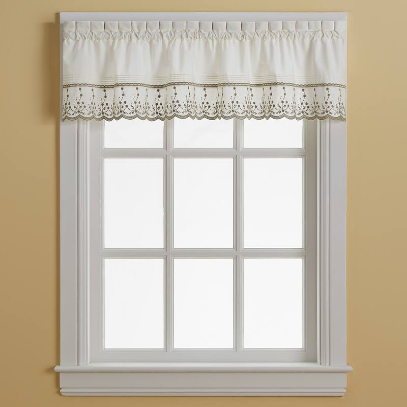Curtainworks Abby Tailored Valance and Tier Curtain Collection