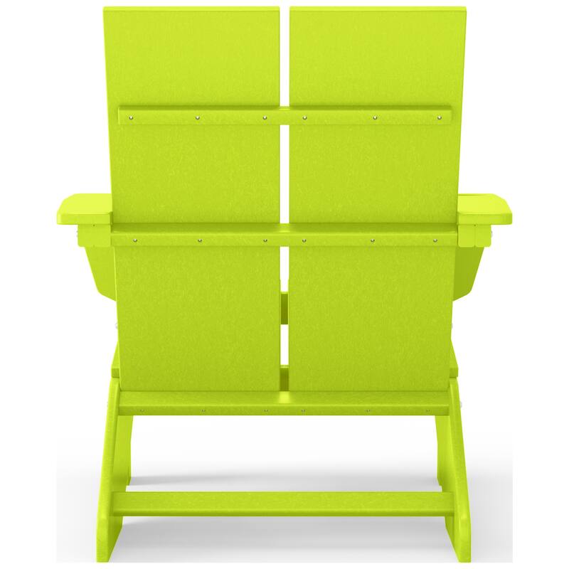 Coastin Modern Poly Adirondack Chair (Set of 2), Black