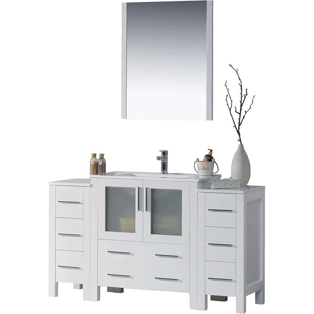 Blossom Sydney 54 inch Solid Wood Bathroom Vanity with Sink & Cabinets