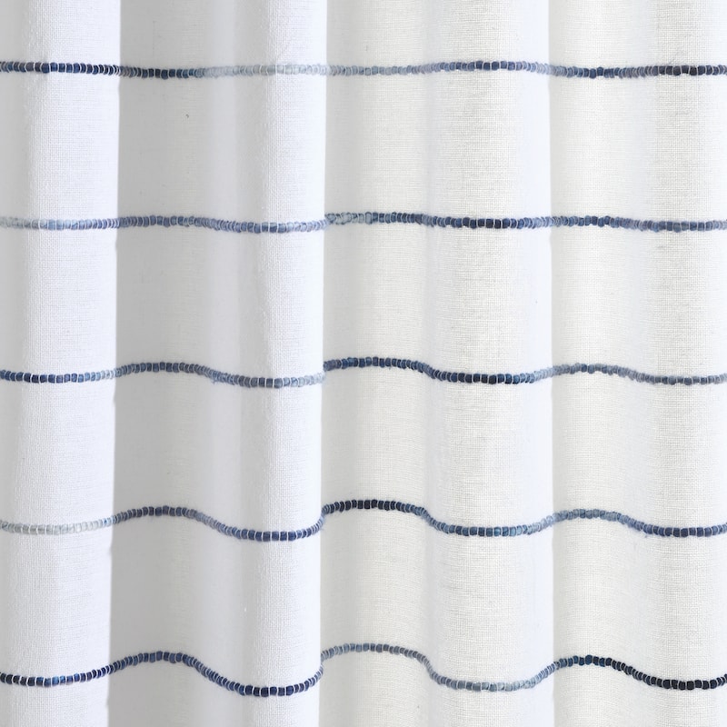Carson Carrington Pajebo Ombre Stripe Cotton Curtain Panel Pair