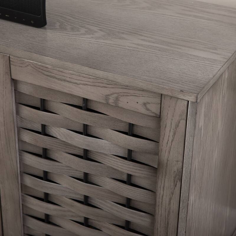 SEI Furniture Akehurst Fireplace - 58"W x 16"D x 27"H