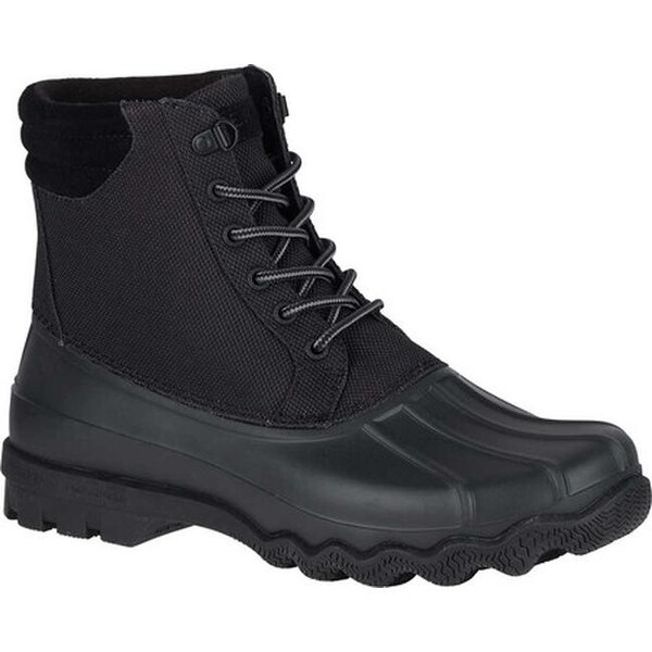 all black duck boots mens