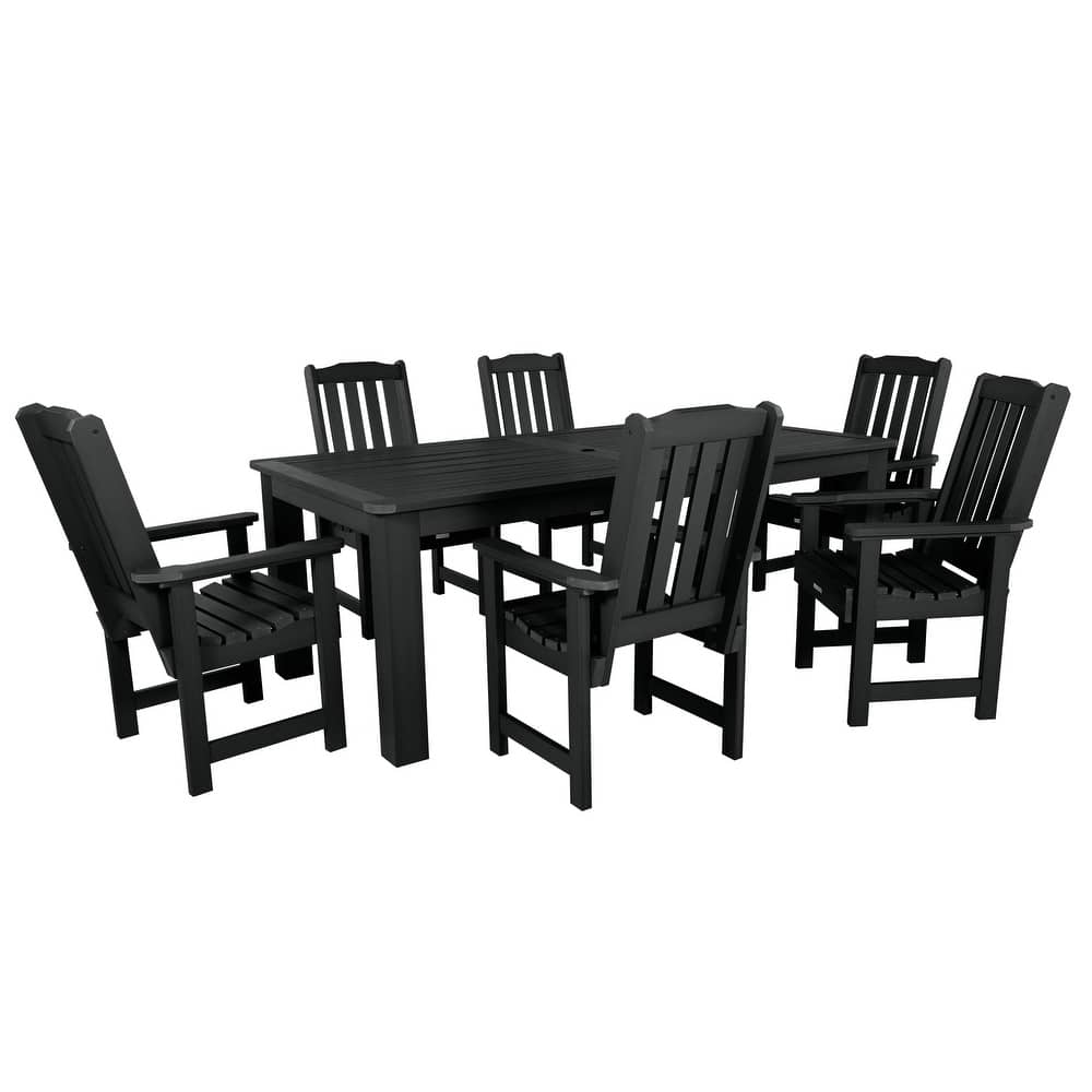 Lehigh 7-piece Outdoor Dining Set - 42" x 84" Table, Dining Height