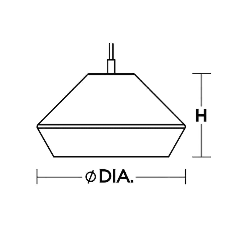 Milo Pendant Medium Base 120V Black